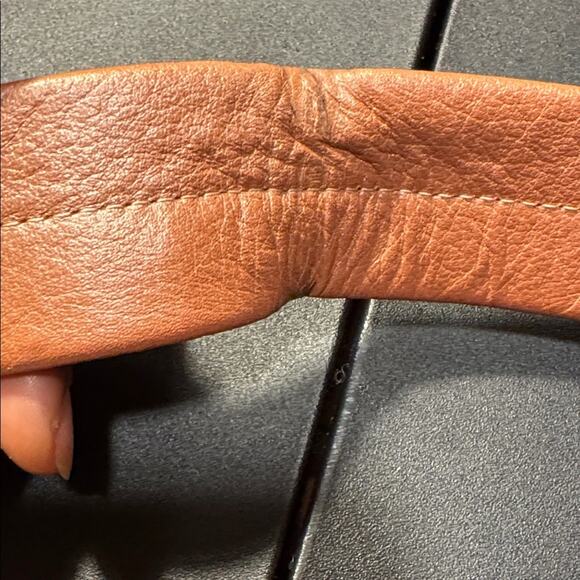 Isabella Fiore Metallic Peach Studded Crystal Hobo Shoulder Bag. - Picture 10 of 11